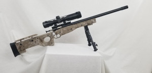 Crickett Precision Rifle .22 Long Rifle 16.1 Inch Threaded Bull Barrel Blue Finish Precision Target Stock With Bi-pod and Riflescope dIGITAL cAMO - 611613021568