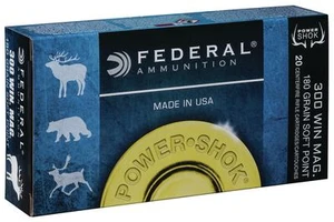 Federal 300WBS Power-Shok 300 Win Mag Speer Hot-Cor SP 180 GR 20Box - 029465091415