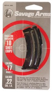 Savage Magazine for Mark II Rifle .22 Long Rifle/.17 Mach2 10 Round Blue - 062654200052