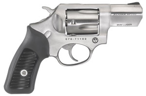 Ruger 5783 SP101 Standard Single/Double 9mm Luger 2.25" 5 rd Black Rubber Grip Stainless Steel - 736676057832