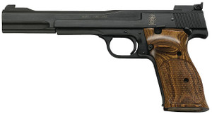Smith & Wesson 130512 41 Rimfire 
22 Long Rifle (LR) Single 7" 10+1 Wood Grip Black Carbon Steel - 022188305128