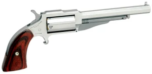 NAA 18604 1860 The Earl 4" *CA Compliant 22 Mag 5rd 4" Stainless Steel, Rosewood Boot Grip - 744253001987