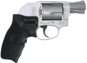 Smith & Wesson 163071 638 Airweight Crimson Trace Lasergrip 38 Special 5 Round 1.88" Stainless Steel Aluminum Alloy Black Polymer/Crimson Trace Laser - 022188630718