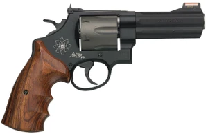 Smith & Wesson 163414 329 Personal Defense 44 Rem Mag 6 Round 4.13" Black Stainless Steel Wood Grip - 022188634143