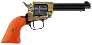 Heritage Mfg RR22999CH4 Rough Rider Small Bore 22 LR 9 Round 4.75" Black Color Case Hardened Cocobolo Grip - 727962702949