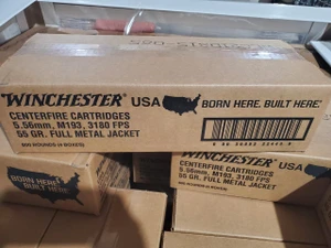 Winchester Ammo WM193200 USA  5.56x45mm NATO 55 gr Full Metal Jacket (FMJ) 800rd Box (Value Pack) - 400000163741
