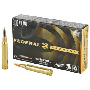 Federal GM300WMBH1 Premium Gold Medal 300 Win Mag 215 gr Berger Hybrid Open Tip Match 20 Bx/ 10 Cs - 604544630336