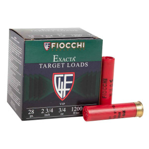 Fiocchi 28VIP75 Exacta Target VIP 28 Gauge 2.75" 3/4 oz 7.5 Shot 25 Bx/ 10 Cs - 762344705316
