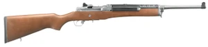 Ruger 5802 Mini-14 Ranch Semi-Automatic 223 Remington/5.56 NATO 18.5" 5+1 Hardwood Stk Stainless Steel - 736676058020