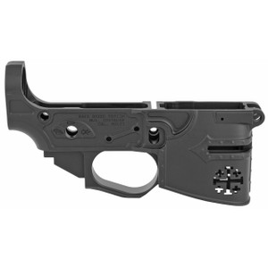 Spikes STLB600 Rare Breed Crusader Stripped Lower Receiver Multi-Caliber 7075-T6 Aluminum Black Anodized for AR-15 - 815648028572
