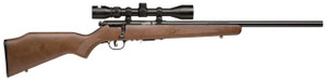 Savage Arms 96222 93R17 GVXP 17 HMR 5+1 Cap 21" Matte Blued Rec/Barrel Satin Hardwood Stock Right Hand (Full Size) Includes Bushnell 3-9x40mm Scope with AccuTrigger - 062654962226