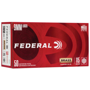 Federal 9mm 115 Gr FMJ 1000rd Case - 450029465067