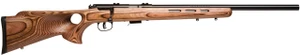 Savage Mark II BTV 22 LR 5+1 21" Natural Brown Fixed Thumbhole Stock Matte Blued Right Hand - 062654287503