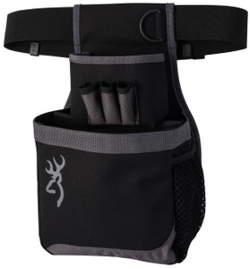 Browning 121062692 Flash Shell Pouch 1 box Black/Gray Nylon Adjustable - 023614486480