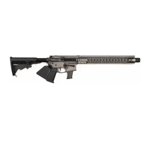 Brigade 9mm Forged 16" Barrel Cerakote Tungston Fixed Stock 15" Rail w/Mini Can and SFG FDECA - 850020843923