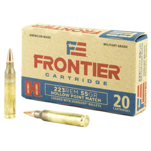 Frontier Cartridge FR140 Rifle  223 Remington 55 GR Hollow Point Match 20 Box - 090255711349