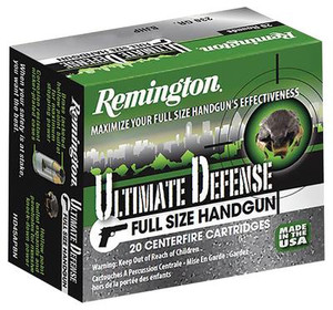 Remington Ultimate Home Defense .45 ACP 185 Grain Brass Jacketed Hollow Point20 Rd - 047700473000