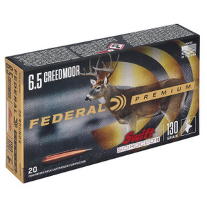 Federal P65CRDSS1 Premium  6.5 Creedmoor 130 gr Swift Scirocco II 20 Bx/ 10 Cs - 604544656121
