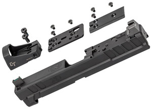 Springfield Armory XD4903 XD OSP 9mm Black Steel for Springfield XD with Optics Cut, Suppressor Height Night Sights, Includes Red Dot & Cover Plates - 706397963019