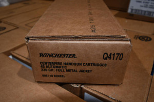 Winchester .45 ACP 230 Grain Full Metal Jacket 500 Rd Case - 4002089220191