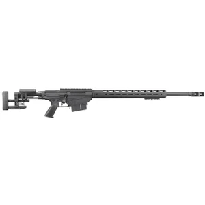 Ruger 18080 Precision  338 Lapua Mag 5+1 26" Heavy Contour Barrel With Magnum Muzzle Brake, Tunable Compensator, Type III Hard Coat Anodized Finish, Ruger Precision MSR Stock, Optics Ready - 736676180