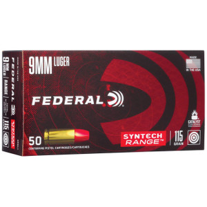 American Eagle Syntech 9mm Luger 115 Grain Total Synthetic Jacket 50 Rounds Per Box - 604544617405