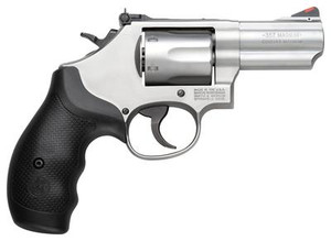 Sith & Wesson  66 Combat Magnum .357 Magnum/.38 S&W Special +P 2.75 Inch Stainless Steel Barrel Adjustable Rear Sight Black Synthetic Grip 6 Round - 022188868005
