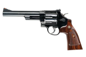S&W 29 Classic .44 Magnum/.44 S&W Special 6.5 Inch Barrel Blue Finish Wood Grip 6 Round - 022188129915
