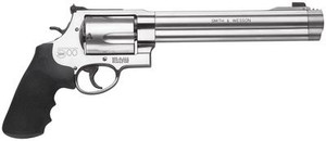 S&W Model 500 .500 Smith & Wesson Magnum 8.375 Inch Barrel Satin Stainless Finish Synthetic Grip 5 Round - 022188635003