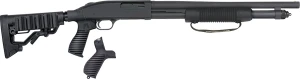Mossberg 50691 590 Tactical 12 Gauge 6+1 3" 18.50" Cylinder Bore Barrel, Matte Blued Metal Finish, Dual Extractors, FLEX Component 6 Position Stock w/FLEX Pistol Grip & Recoil Pad - 015813506915