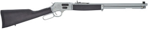 Henry H012GMAW Big Boy All Weather Side Gate 357 Mag Caliber with 10+1 Capacity, 20" Barrel, Satin Hard Chrome Metal Finish & Stained Hardwood Stock Right Hand (Full Size) - 619835200372