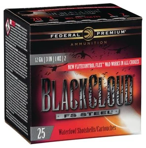 Premium Black Cloud FS Steel 12 Gauge 3 Inch 1350 FPS 1 Ounce 2 Shot - 604544623338