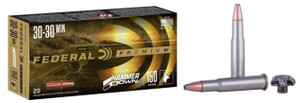 Federal LG30301 Premium HammerDown 30-30 Win 150 gr Bonded Soft Point 20 Per Box/ 10 Cs - 604544658309