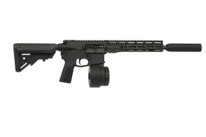 Warrior Systems WSM15 5.56 16" Mock Suppressor with 10rd Drum Ca Black - 810099630534