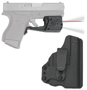Laserguard Series Pro Fits Glock 42 Black Finish Red Laser with Blade Tech IWB Holster - 610242007677