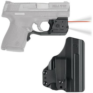 Laserguard Series Pro Fits Smith & Wesson M&P Shield .45 ACP Black Finish Red Laser With Blade Tech IWB Holster - 610242008223
