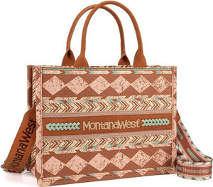 Montana West Boho Print Concealed Carry Tote/Crossbody Brown MW01G-8120S - 774196301882