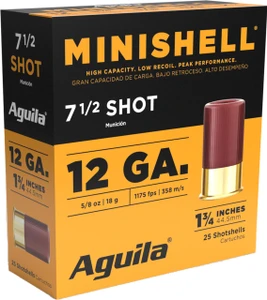 Aguila 1CHB1387 Minishell 12 Gauge 1.75" 5/8 oz 7.5 Shot 25 Per Box - 640420017020