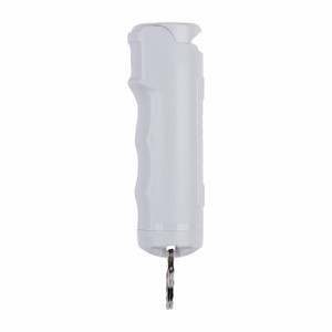 SABRE LIGHT GRAY PEPPER GEL WITH FAST FLIP TOP™ SAFETY AND SNAP-CLIP KEYCHAIN - 023063153797