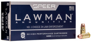 Speer 54232 Lawman Training Clean-Fire 357 Sig 125 gr Total Metal Jacket Flat Nose 50 Per Box 20 Cs - 076683542328