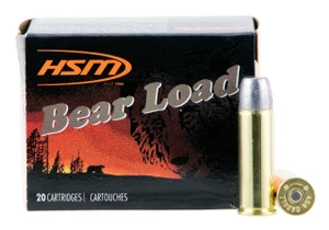 HSM 454C4N20 Bear Load  454 Casull 325 gr Wide Flat Nose 20 Per Box - 810742026448