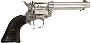 Heritage Mfg RR22NI6 Rough Rider  22 LR 6rd 6.50" Nickel Steel Barrel, Nickel Aluminum Frame, Matte Nickel Cylinder, Black Polystar Grip, Hammer/Thumb Safety, Exposed Hammer - 727962708248