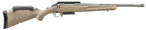 Ruger 46929 American Ranch II Gen II Full Size 308 Win 3+1 16.10" Cobalt Cerakote Spiral Fluted/Threaded Barrel, Picatinny Rail Steel Receiver, Flat Dark Earth Splatter Adjustable Synthetic Stock - 73