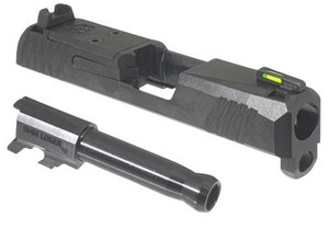 Ruger  Max-9 Slide Assembly Fits Ruger Max-9 9mm Luger, Black Optic Ready/Serrated Slide - 736676907441