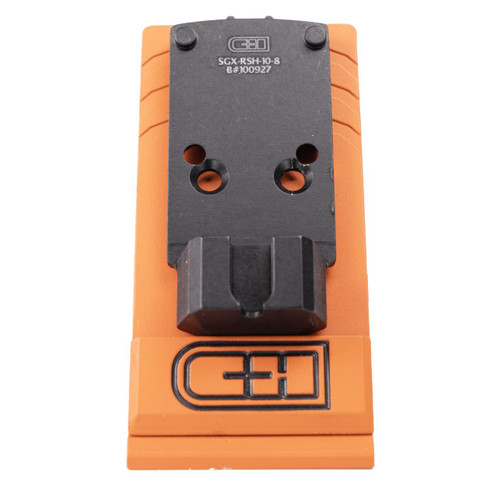 C&H Precision, V4, Optic Mounting Plate, For Sig Sauer P320 X-FIVE/M17/M18 with Romeo1Pro/DPP Cut to Trijicon RMR/SRO, Holosun 407C/507C/508T/507 Comp, Anodized Finish, Black, Includes Mounting Hardwa