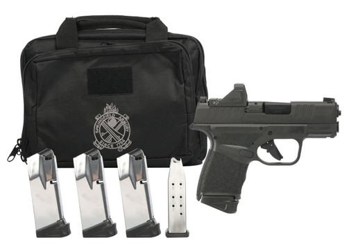Springfield Hellcat® Micro-Compact OSP™ 9mm 3" CA Gear up 2024 Includes Viridian RFX-11 Green Dot Optic, 3 Magazines (Total of 5), Dual Range Bag - 706397985646