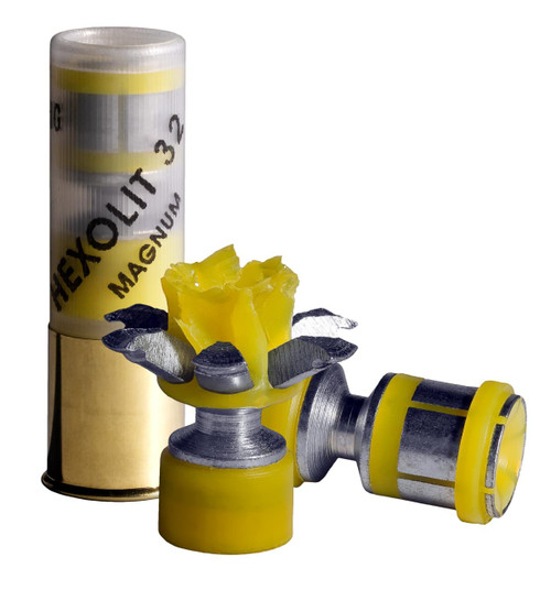 DDupleks USA 12H32 Broadhead Hexolit 32 12Gauge 2.75" 1 1/8oz Slug Shot 5 Per Box - 751007980221