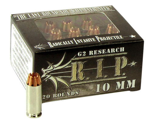 G2 Research G00601 R.I.P  10mm Auto 115 gr Fracturing Hollow Point 20 Per Box - 851412006018