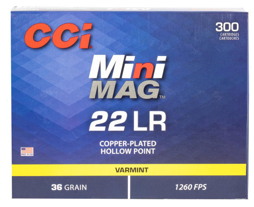 CCI 962 Mini-Mag Swamp People 22 Long Rifle (LR) 36 GR Copper-Plated Hollow Point 300 Box - 076683009623