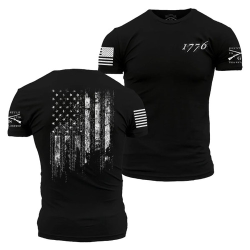 Grunt Style 1776 Flag T-Shirt - Black -